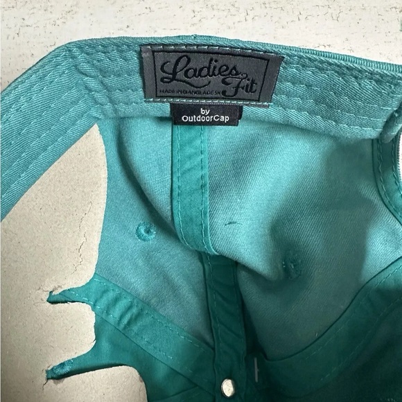 Farm Girl Distressed Strap Back Adjustable Baseball Hat Cap Dusty Green New! - Picture 3 of 5